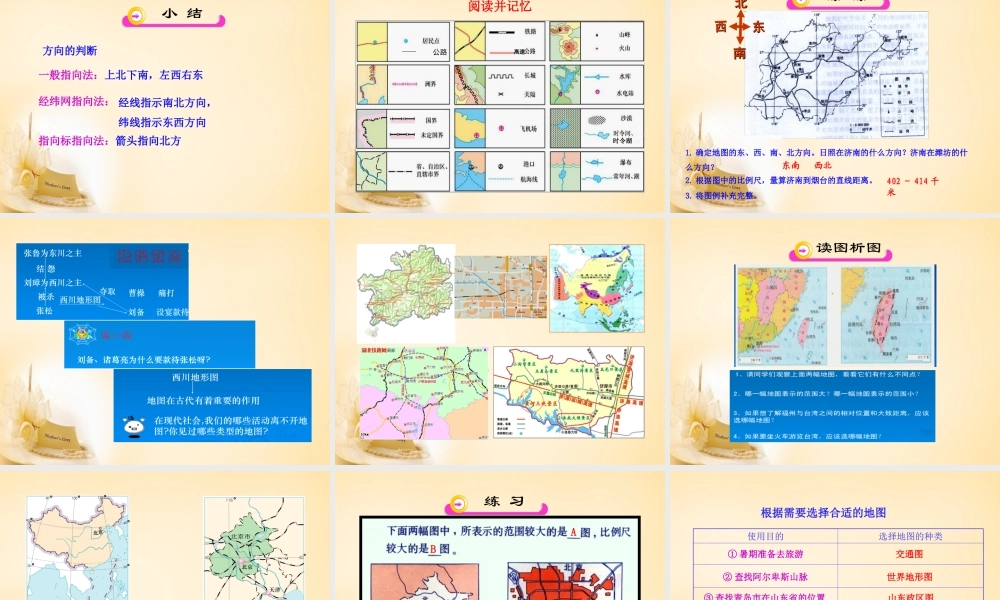 广东省东莞市石碣镇四海之星学校七年级地理上册 1.3 地图的阅读课件 (新版)新人教版 课件