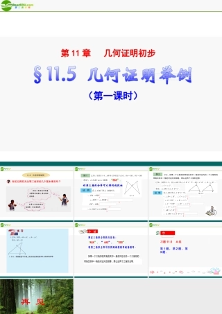 八年级数学下册 11.5(1)几何证明举例课件 青岛版 课件