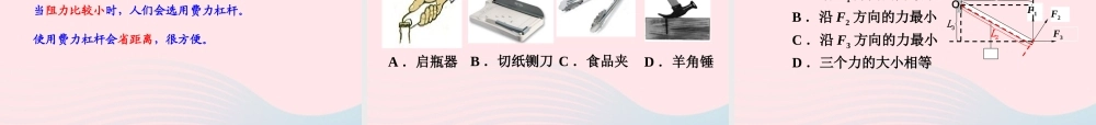 八年级物理下册 12.1杠杆课件 (新版)新人教版 课件