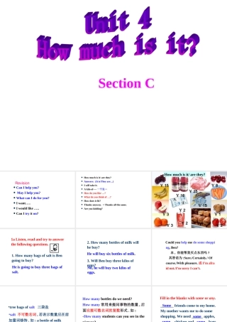 七年级英语上册Unit4 Topic 1 Section C 1 课件湘教版 课件