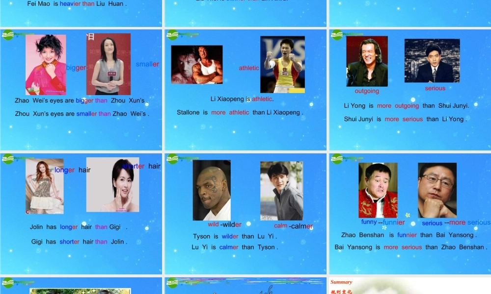 八年级英语上册 Unit6 I m more outgoing than my sister课件 人教新目标版 课件