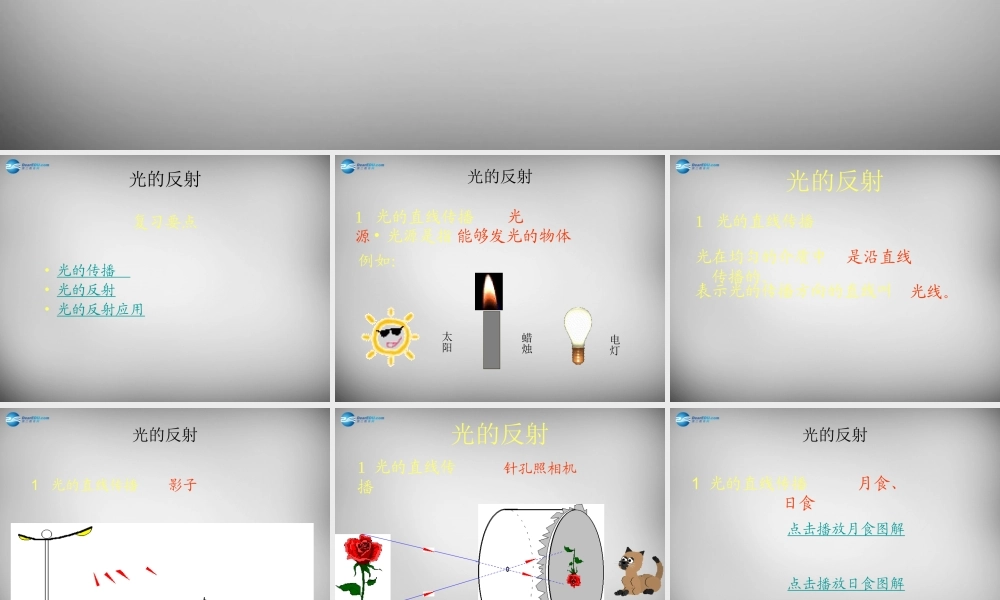 中学八年级物理上册 4.2 光的反射课件2 (新版)新人教版 课件