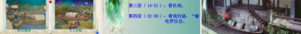 七年级语文下册 第四单元(社戏)课件 新人教版 课件