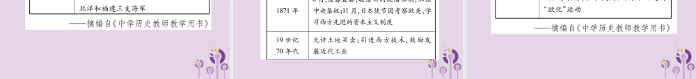 中考历史总复习 第一编 教材知识速查篇 模块一 中国近代史 第2讲 近代化的早期探索与民族危机的加剧(精练)课件