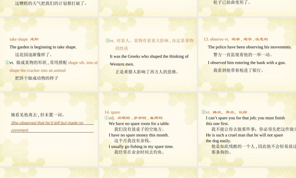广东省高三英语第一轮总复习 Module2 Unit6 Design(2)课件 北师大版 新课标 课件