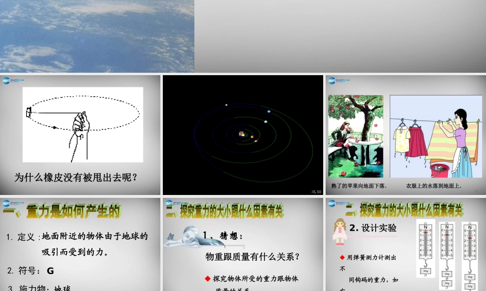 八年级物理下册(7.3 重力)课件 (新版)新人教版 课件