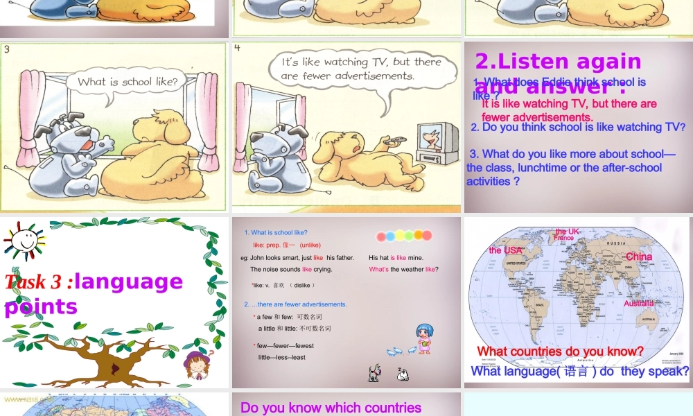 八年级英语上册 Unit 2 School life comic课件 牛津版 课件