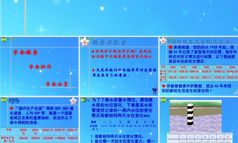 八年级数学上册 4.1(数量的变化)课件 苏科版 课件