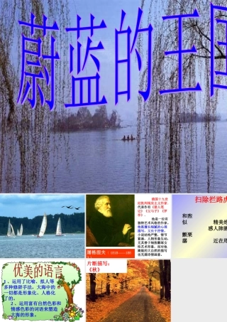 七年级语文蔚蓝的王国课件5 苏教版 课件