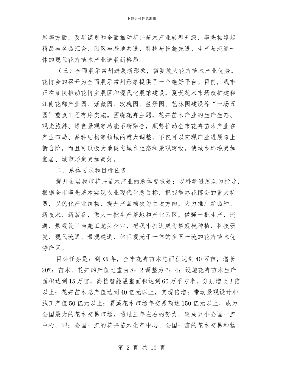 市委花木业工作意见与市委领导在五一表彰大会上的讲话汇编_第2页