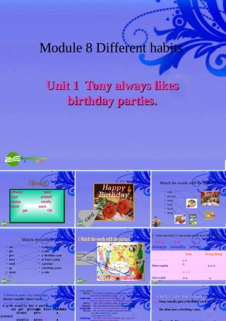 七年级英语上册 Module 8 Different habits教学课件 外研版 课件