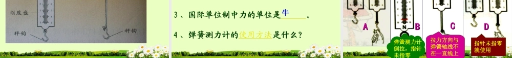 八年级物理下册(力、弹力)课件 苏科版 课件