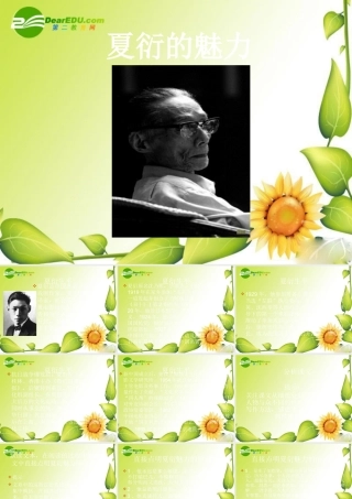九年级语文下册第五单元26(夏衍的魅力)课件上海五四制版 课件