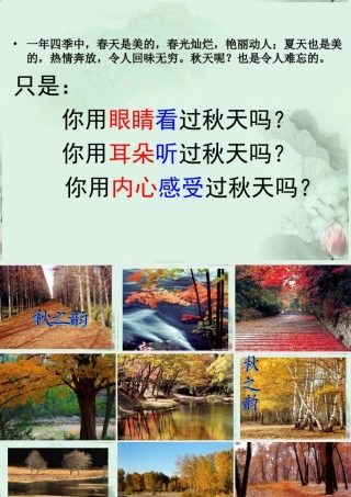 山东省菏泽一中高二语文(秋声赋)课件 新人教版 课件