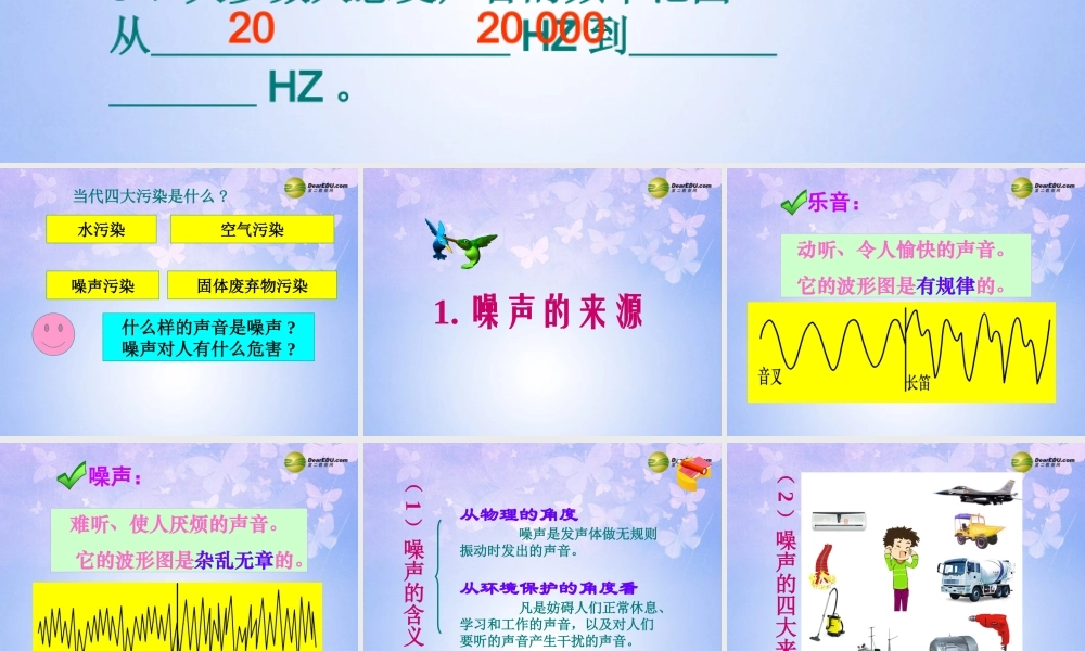 中学八年级物理上册 2.4 噪声的危害和控制课件 新人教版 课件
