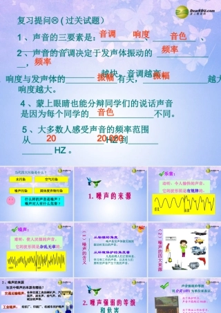 中学八年级物理上册 2.4 噪声的危害和控制课件 新人教版 课件