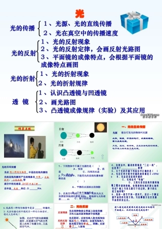 初三物理复习课件 光 课件