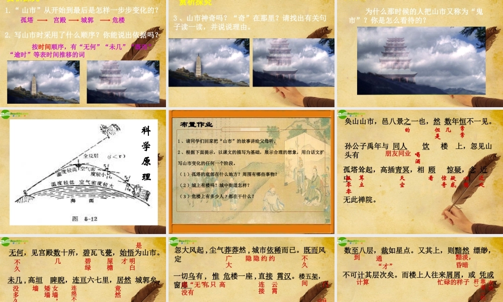 七年级语文上册(山市)课件 人教新课标版 课件