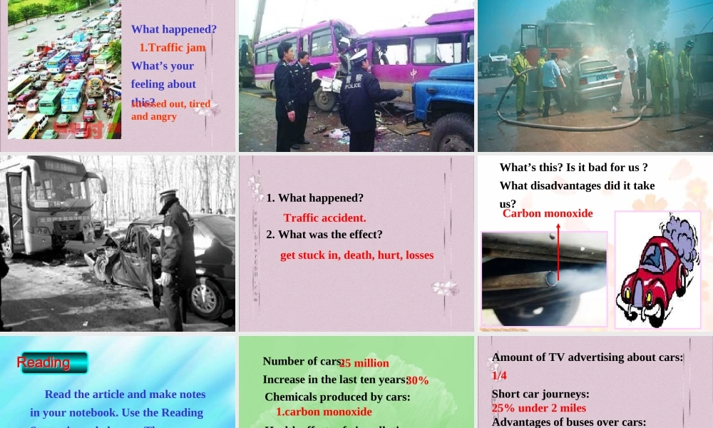 北师大模块3高一英语Unit9 lesson4 Car culture课件