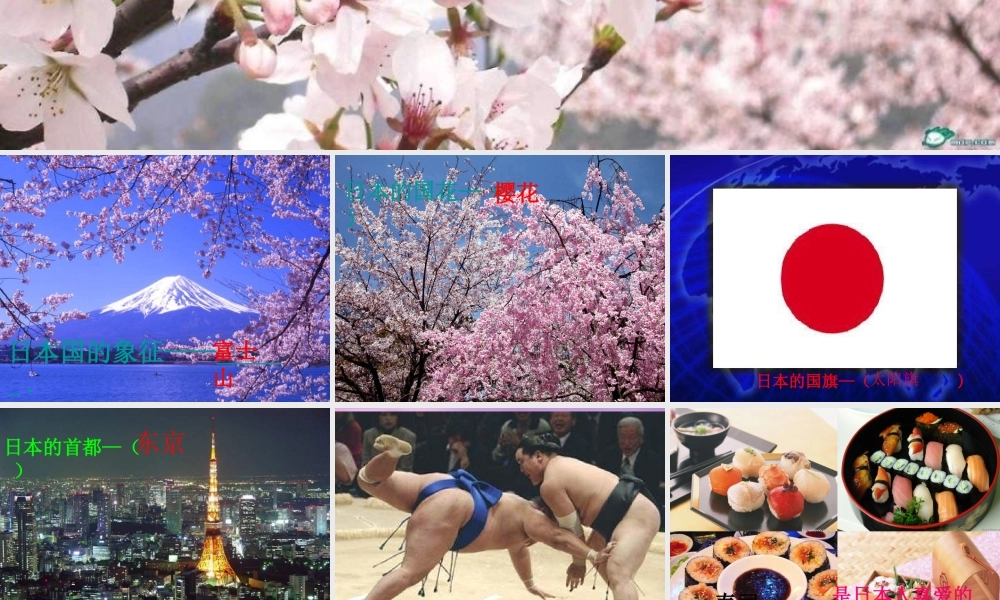 中学七年级地理下册 8.1 日本课件 湘教版