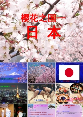 中学七年级地理下册 8.1 日本课件 湘教版