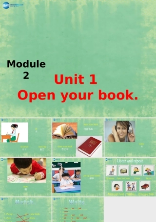 七年级英语上册 Starter Module 2 Unit 1 Open your book课件 (新版)外研版 课件