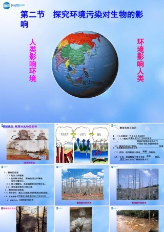 七年级生物下册 第七章 第2节 探究环境污染对生物的影响课件 新人教版 课件