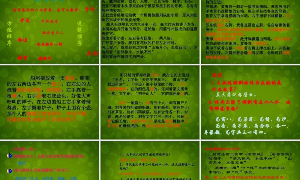 八年级语文上册 第五单元 23 核舟记课件 新人教版 课件