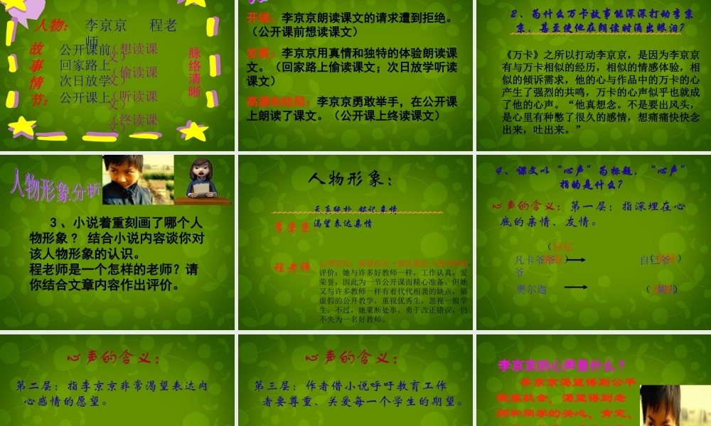 中学九年级语文上册 12 心声课件 新人教版 课件