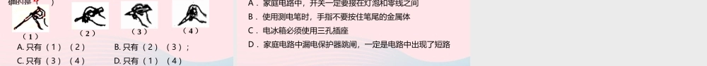 九年级物理下册 91 家用电器课件 (新版)教科版 课件