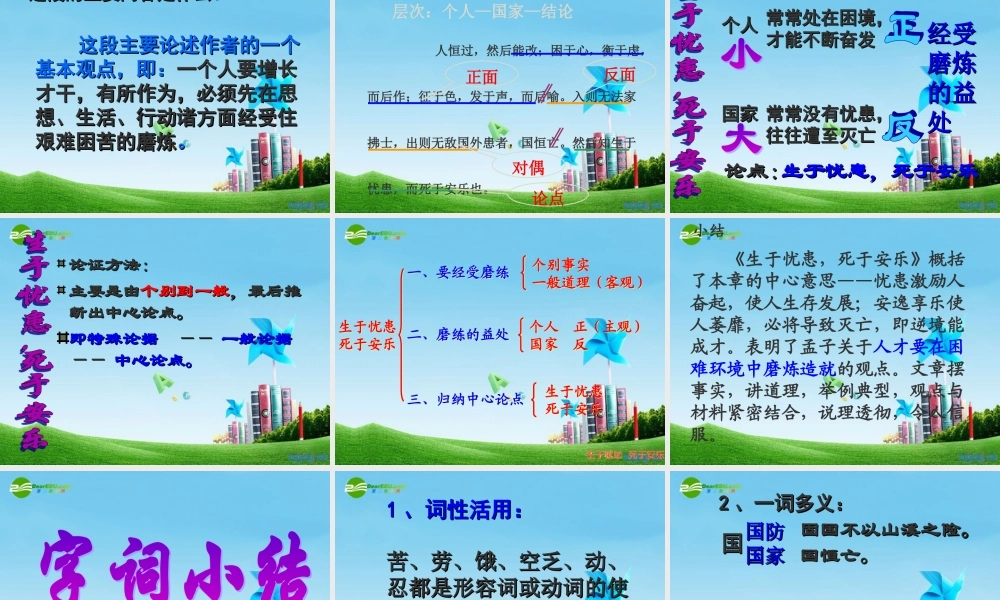 九年级语文下册(生于忧患，死于安乐)优秀课件(42页) 人教新课标版 课件