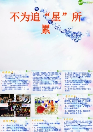 八年级政治上册 第六课不为追 星 所累课件 人民版 课件