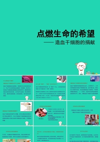 七年级生物下册 4.4.1(流动的组织——血液)点燃生命的希望—造血干细胞的捐献素材 (新版)新人教版 素材