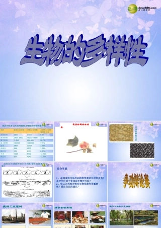八年级生物上册 第六单元 生物多样性复习课件 新人教版 课件