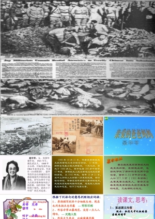 八年级语文上册 (亲爱的爸爸妈妈)教学课件 人教新课标版 课件