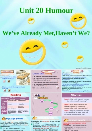 人教版Unitntegrating skills 0 课件