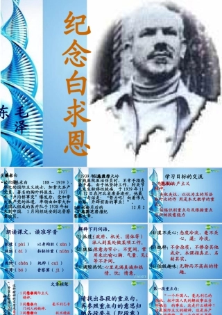 八年级语文上册 (纪念白求恩)教学课件 苏教版 课件