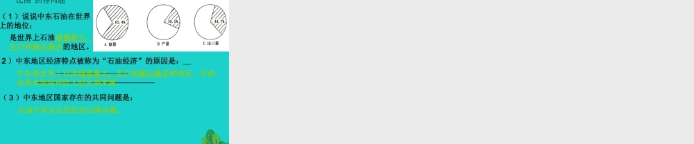 八年级地理下册 第6章 第二节 中东 活动课 聚焦中东——地区冲突的地理背景课件 中图版 课件
