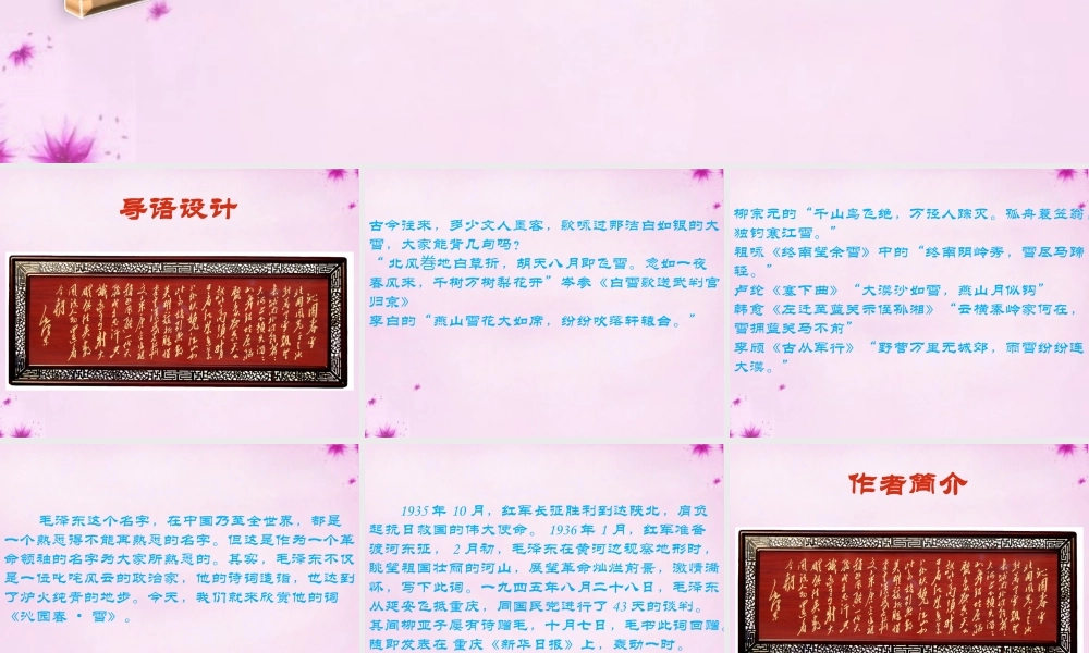 九年级语文上册 11 沁园春雪课件 新人教版 课件