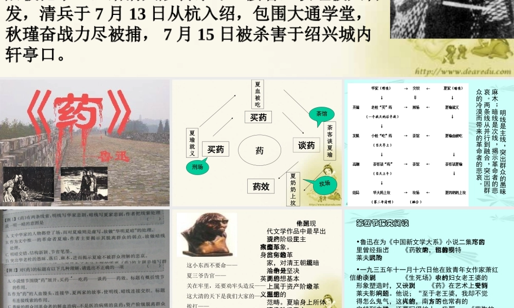 人教版高二语文药教学课件