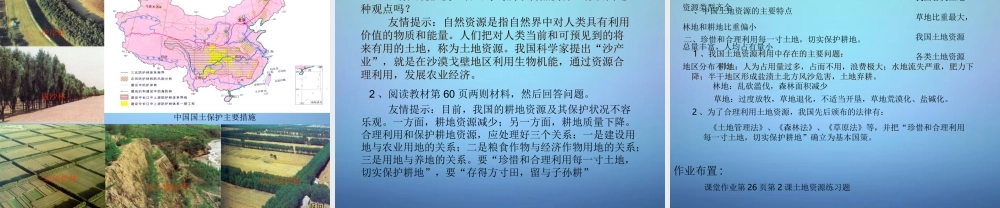 八年级地理上册(3.2 土地资源)课件 新人教版 课件