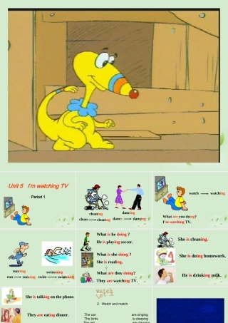 中学七年级英语(Unit 5 I m watching TV)课件  课件
