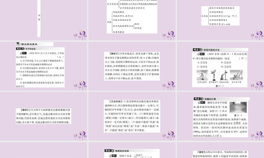 九年级物理全册 第十三章(内能)小结与复习课件 (新版)新人教版 课件