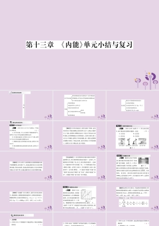 九年级物理全册 第十三章(内能)小结与复习课件 (新版)新人教版 课件