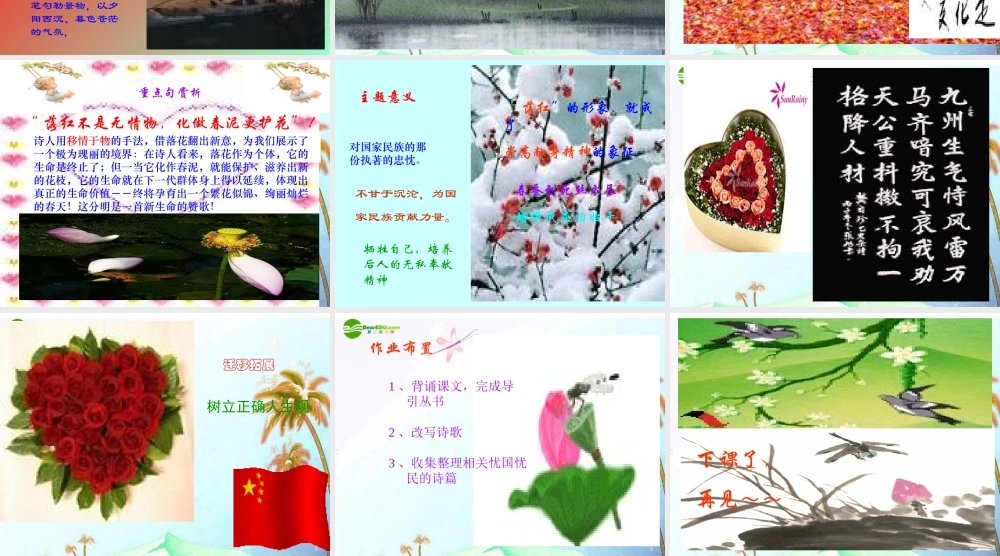 八年级语文下册(己亥杂诗)课件 人教新课标版 课件