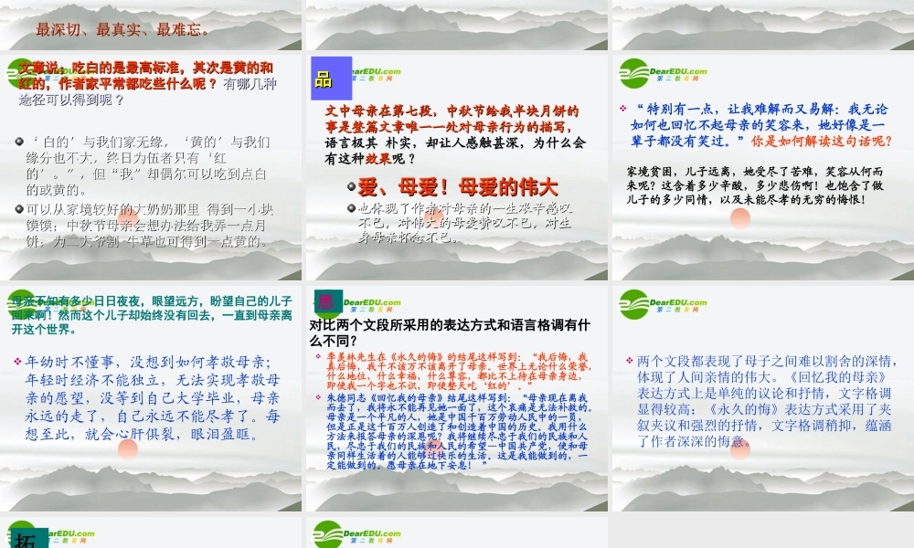 八年级语文下册(永久的悔)课件 语文版 课件