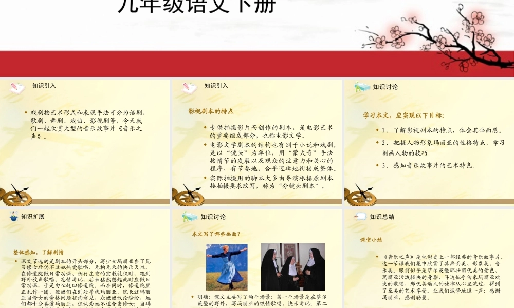 九年级语文下册 第16课 音乐之声2课件