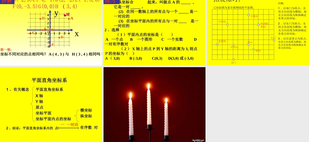 平面直角坐标系  新课标 人教版 课件