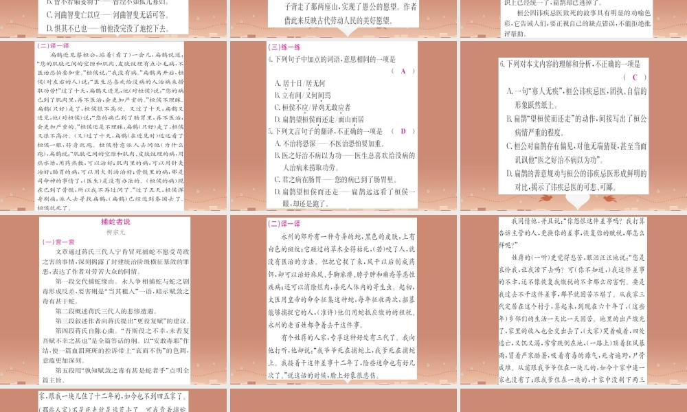 九年级古诗文课件