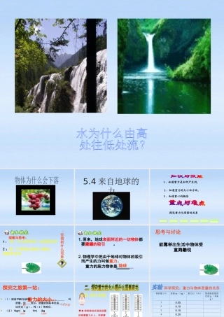 八年级物理 5.4来自地球的力课件 沪科版 课件